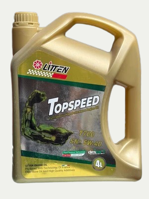 روغن موتور 5W40 لیتن فرانسه 4 لیتری کیفیت +SN مدل TOP SPEED