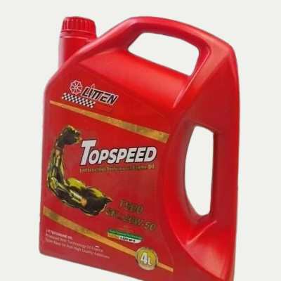 روغن موتور 20W50 لیتن فرانسه 4 لیتری کیفیت SN+ مدل TOP SPEED