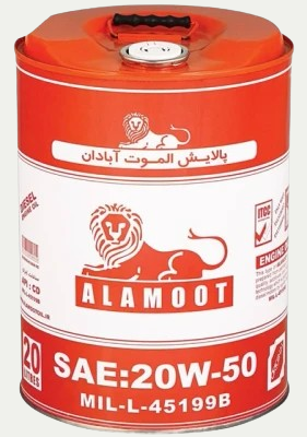 روغن موتور دیزل 20W50 الموت 20 لیتری کیفیت CD