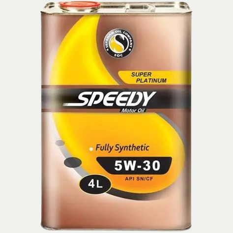 روغن موتور اسپیدی مدل سوپر پلاتینیوم 5W-30 حجم ۴ لیتر