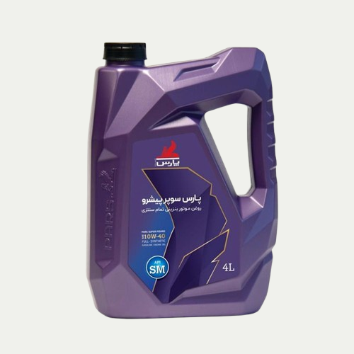 روغن موتور پارس سوپر پیشرو 10W-40 حجم ۴ لیتر کیفیت SM