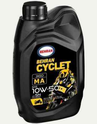 روغن موتورسیکلت بهران مدل سیکلتSN 10W-50 نیمه سینتتیک (1 لیتری)