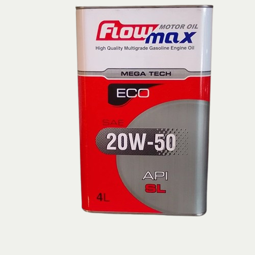 روغن موتور فلومکس مدل Mega Tech ECO 20W50 حجم ۴ لیتر