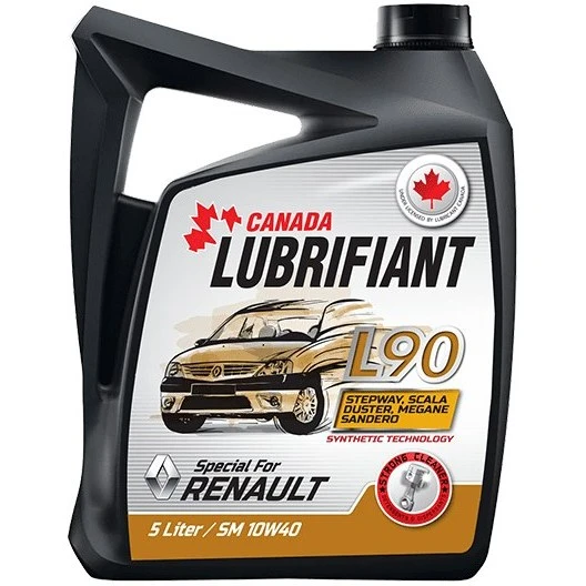 روغن موتور 10W40 لوبریفنت کانادا 5 لیتری رنو L90 کیفیت SM