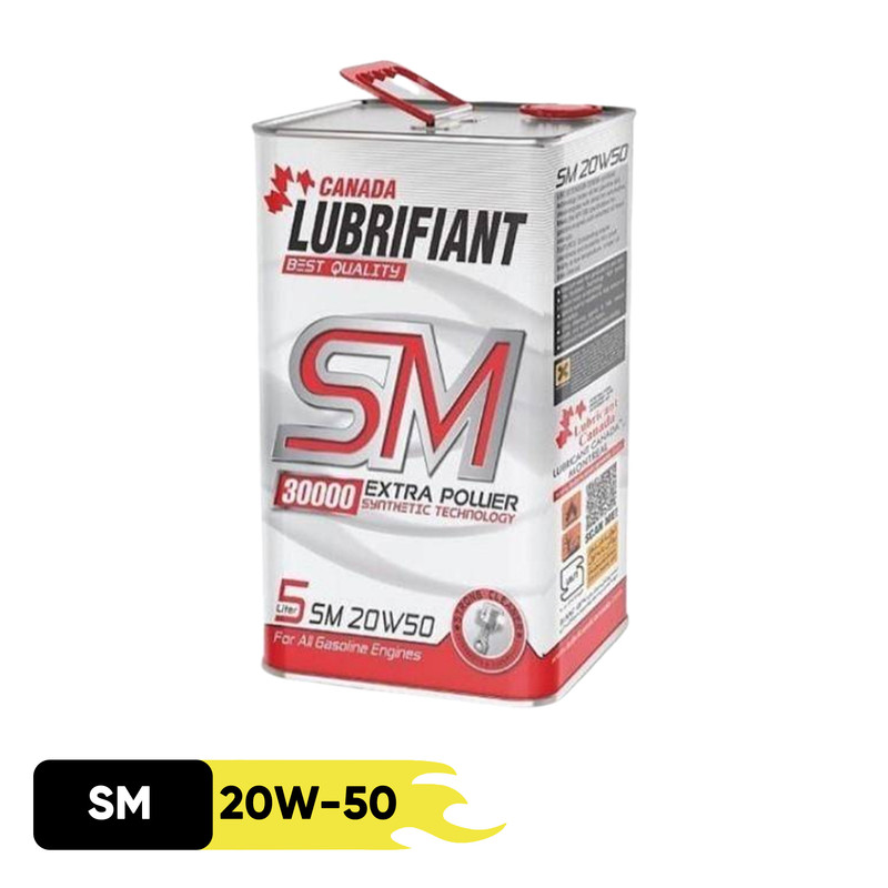 روغن موتور لوبریفنت کانادا ۲۰W50 حجم ۴ لیتر API SM